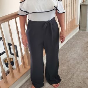 Eliza J Black and White Jumpsuit size 12P